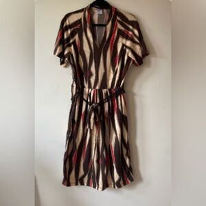 AVON Reverse Criss-Cross midi with macrame belt M